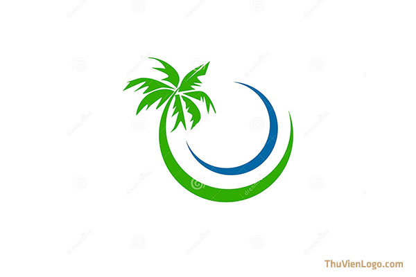 Mẫu Logo Cây Dừa Đẹp