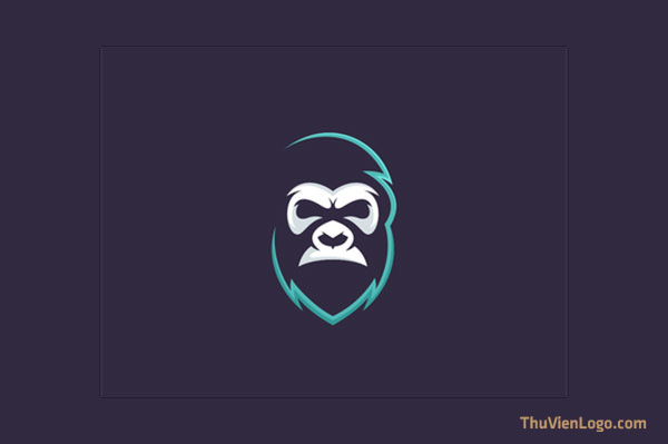 Mẫu Logo Khỉ Gorilla Đẹp