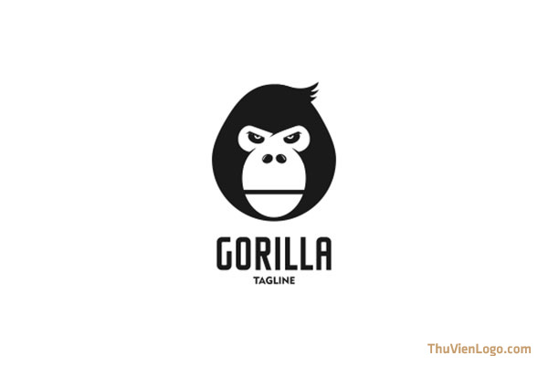 Mẫu Logo Khỉ Gorilla Đẹp