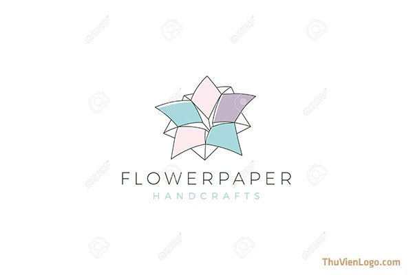 mẫu logo xếp giấy đẹp