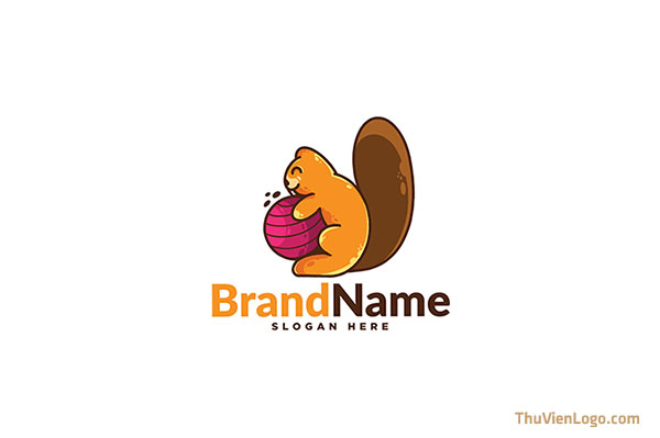 mẫu logo con sóc đẹp