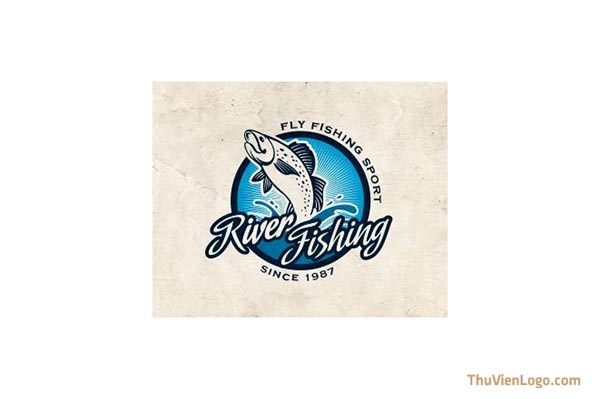 mẫu thiết kế logo câu cá đẹp