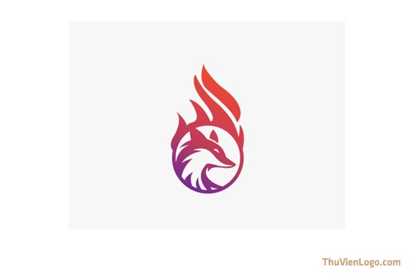 mẫu thiết kế logo hình con cáo đẹp